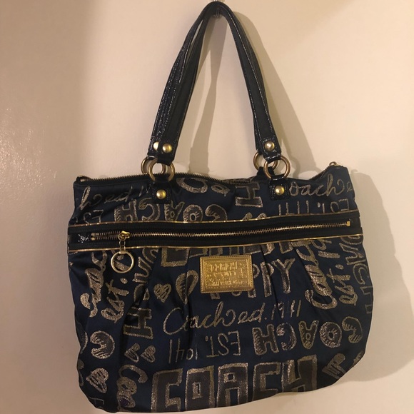 Large Coach Tote bag from the Poppy Collection. - Picture 1 of 4